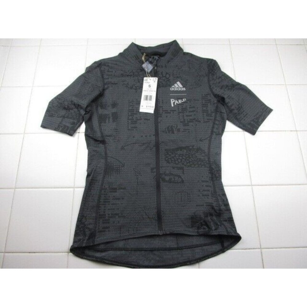 Adidas x Parley Heat RDY Cycling Jersey HF9020 Women's Small Black Grey